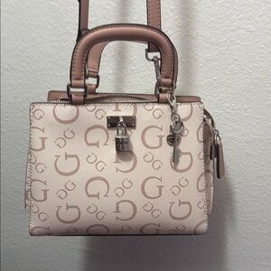 Pink Guess cross body bag/ hand bag